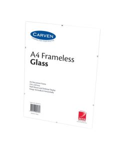 CARVEN DOCUMENT FRAME FRAMELESS GLASS A4