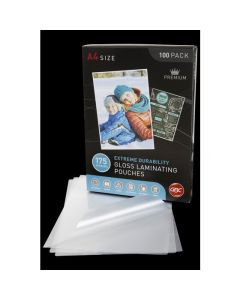GBC LAMINATING POUCH A4 175 MICRON PACK 100