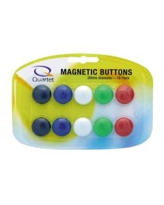 QUARTET  MAGNET BUTTONS 20MM ASST PK10