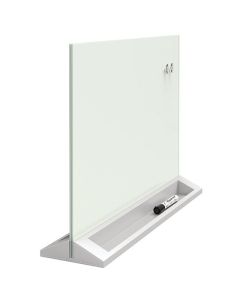 QUARTET  GLASS BOARD DESKTOP PANEL MAGNETIC D/ERASE 430X584MM