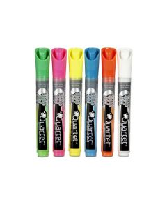 QUARTET  MARKER LED/GLASS NEON ASST PK6