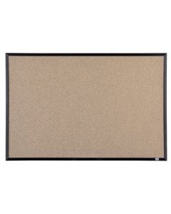 QUARTET  CORKBOARD BLACK FRAME 600X900MM