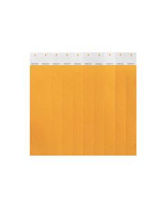REXEL ID SERIAL NUMBER WRIST BANDS FLUORO ORANGE 100PACK