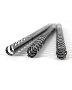 GBC BINDING COMB 8MM BLACK PACK 25