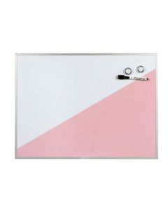 QUARTET  GEO WHITEBOARD PINK 430X580MM