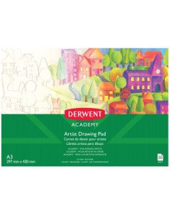 DERWENT ACADEMY DRAWING PAD A3 LANDSCAPE 50 SHEET