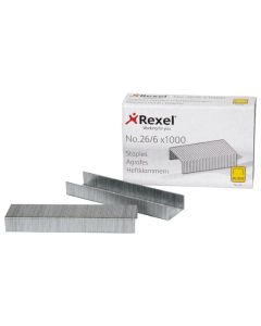 REXEL NO.56 STAPLES 26/6MM BOX 1000