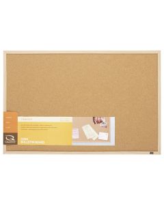 QUARTET  CORKBOARD OAK FRAME 580X890MM
