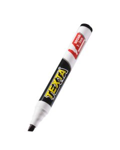 TEXTA MARKER CHISEL TIP BLACK PACK 12
