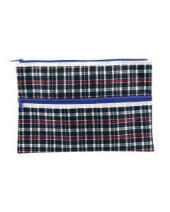 CELCO TARTAN CASES 375MM X 264MM 2 ZIP
