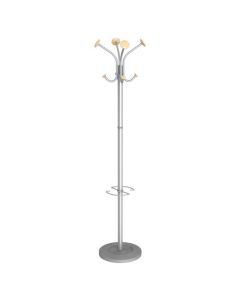 ALBA STILY COAT RACK SILVER / WOOD