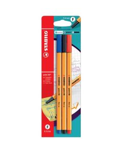 STABILO POINT 88 FINELINER ASSORTED CARD 3 ORDER