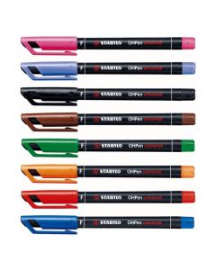 STABILO OHPEN UNIVERSAL OVERHEAD PROJECTOR PEN PERMANENT SUPERFINE BLACK
