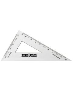 CELCO 60 DEGREE SET SQUARES 14CM CLEAR