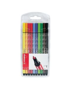STABILO PEN 68 FIBRE TIP PEN ASSTD WALLET 10