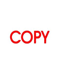 DESKMATE PRE-INKED OFFICE STAMP COPY RED