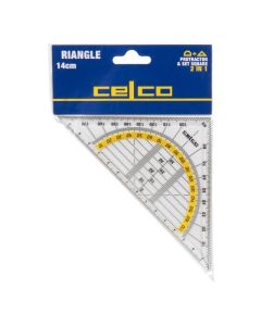 CELCO 2 IN 1 SET SQUARE & PROTRACTOR