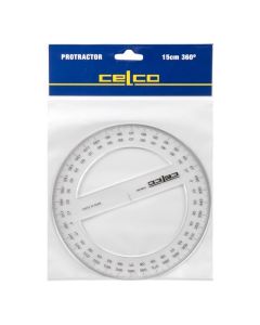 CELCO PROTRACTOR 15CM 360DEG