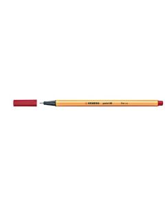 STABILO POINT 88 FINELINER CRIMSON BOX 10