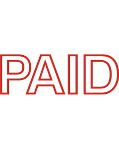 DESKMATE PRE-INKED OFFICE STAMP PAID RED