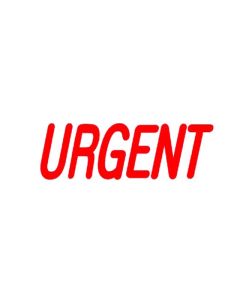 DESKMATE PRE-INKED OFFICE STAMP URGENT RED