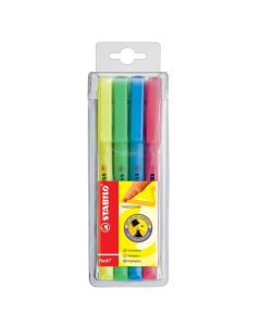 STABILO FLASH HIGHLIGHTER ASSTD WALLET 4
