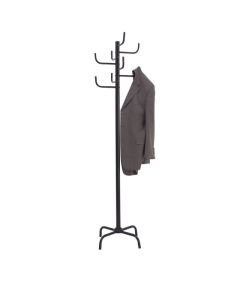 JASTEK COAT RACK BLACK 8 HOOKS