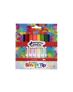 TEXTA SMART TIP JUMBO MARKER ASSORTED WALLET 10