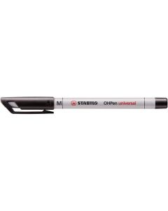 STABILO OHPEN UNIVERSAL OVERHEAD PROJECTOR PEN SOLUBLE MEDIUM BLACK