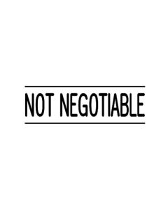 DESKMATE PRE-INKED OFFICE STAMP NOT NEGOTIABLE BLACK