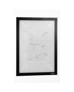 DURABLE DURAFRAME WALLPAPER WITH ADHESIVE STRIPS A4 BLACK PACK1