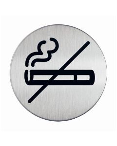 DURABLE PICTOGRAM NO SMOKING 83MM SILVER PACK1
