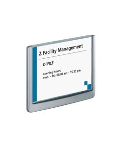 DURABLE CLICK SIGN 149 X 105.5MM GREY