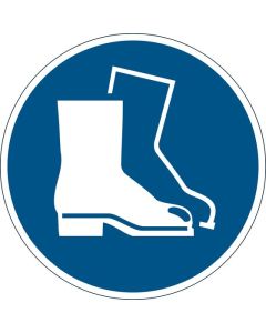 DURABLE FLOOR MARKING SIGN USE FOOT PROTECTION BLUE 430MM