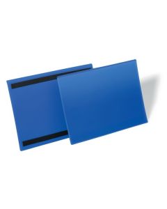 DURABLE MAGNETIC DOCUMENT POUCH A4 LANDSCAPE PACK50 BLUE