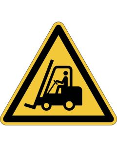 DURABLE FLOOR MARKING SIGN PERMANENT CAUTION! FORKLIFTS 430MM YELLOW