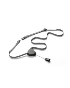 DURABLE TEXTILE LANYARD FLEX WITH BADGE REEL PACK10