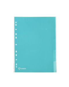 MARBIG PROFESSIONAL PP DIVIDERS ANTIMICROBIAL A4 5TAB BLUE