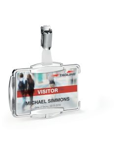 DURABLE CARD HOLDER RFID SECURE MONO SILVER PACK10