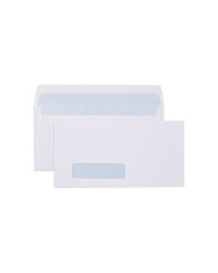 CUMBERLAND STRIP SEAL CORRESPONDENCE 80GSM DLX 120 X 235MM WHITE BOX500