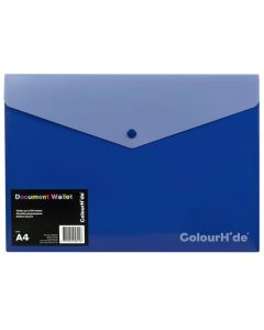 COLOURHIDE DOCUMENT WALLET PP WITH BUTTON