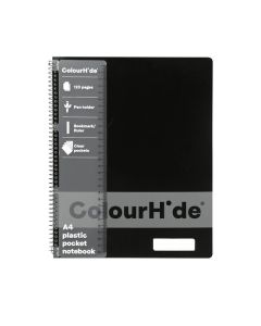 COLOURHIDE NOTEBOOK A4 120PAGE WITHPOCKET
