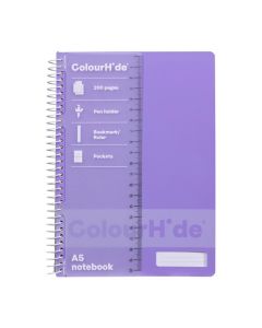 COLOURHIDE NOTEBOOK A5 200PAGE LAVENDER
