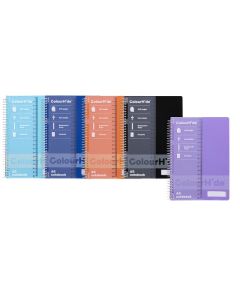 COLOURHIDE NOTEBOOK A5 200PAGE ASSORTED