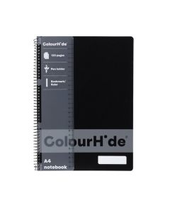COLOURHIDE NOTEBOOK A4 120PAGE BLACK