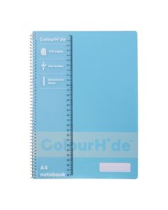 COLOURHIDE NOTEBOOK A4 120PAGE SKY BLUE