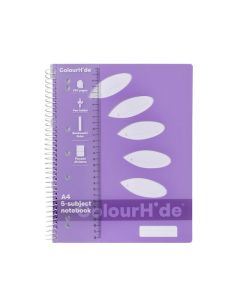 COLOURHIDE SUBJECT BOOK A4 250PAGE PURPLE