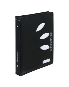 COLOURHIDE RING BINDER ZIPPER BLACK
