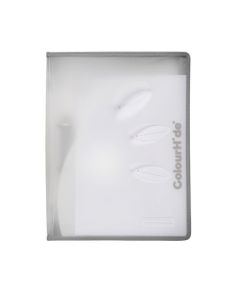 COLOURHIDE RING BINDER ZIPPER CLEAR