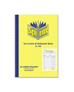 SPIRAX 555 INVOICE AND STATEMENT BOOK 207X144MM